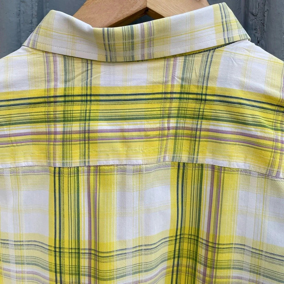 Ted Baker Yellow  plaid “parag” Buttondown, size Ted 3 (Medium) - Picture 4 of 12